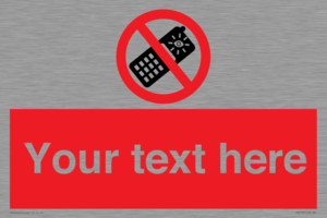 Custom No camera phones Sign